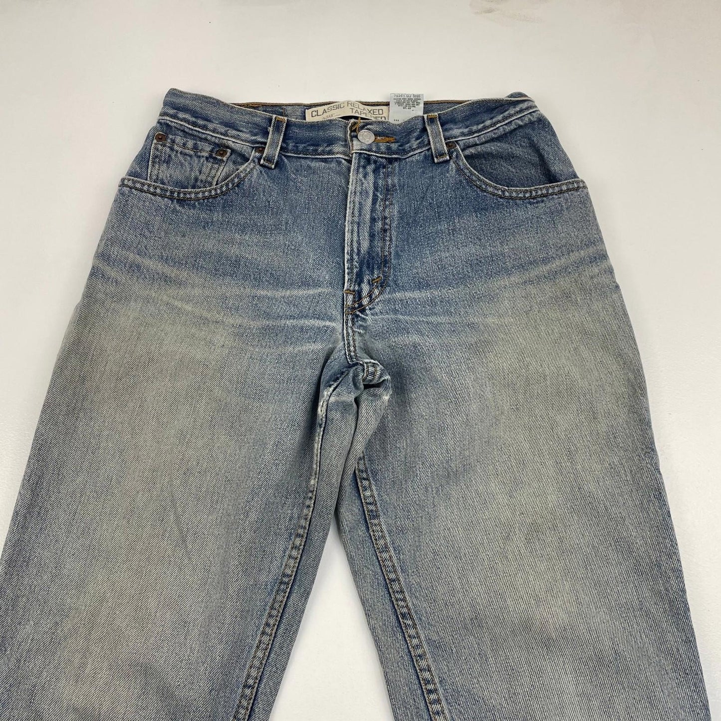 LEVI'S 550 Jeans Classic Relaxed Tapered Blue Denim Women's UK 8 M