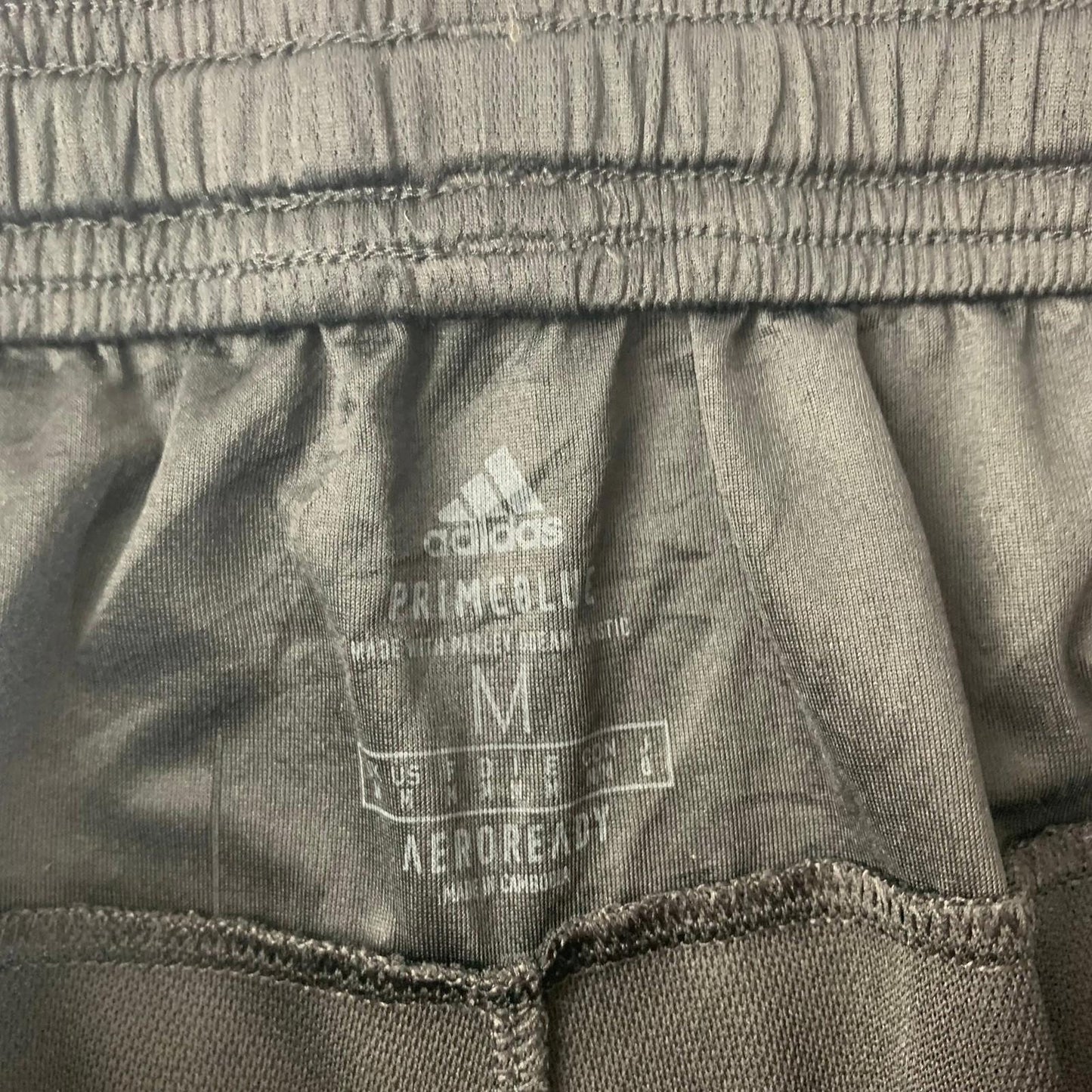 ADIDAS Primeblue Aeroready Athletic Shorts Black Striped Mens Medium M
