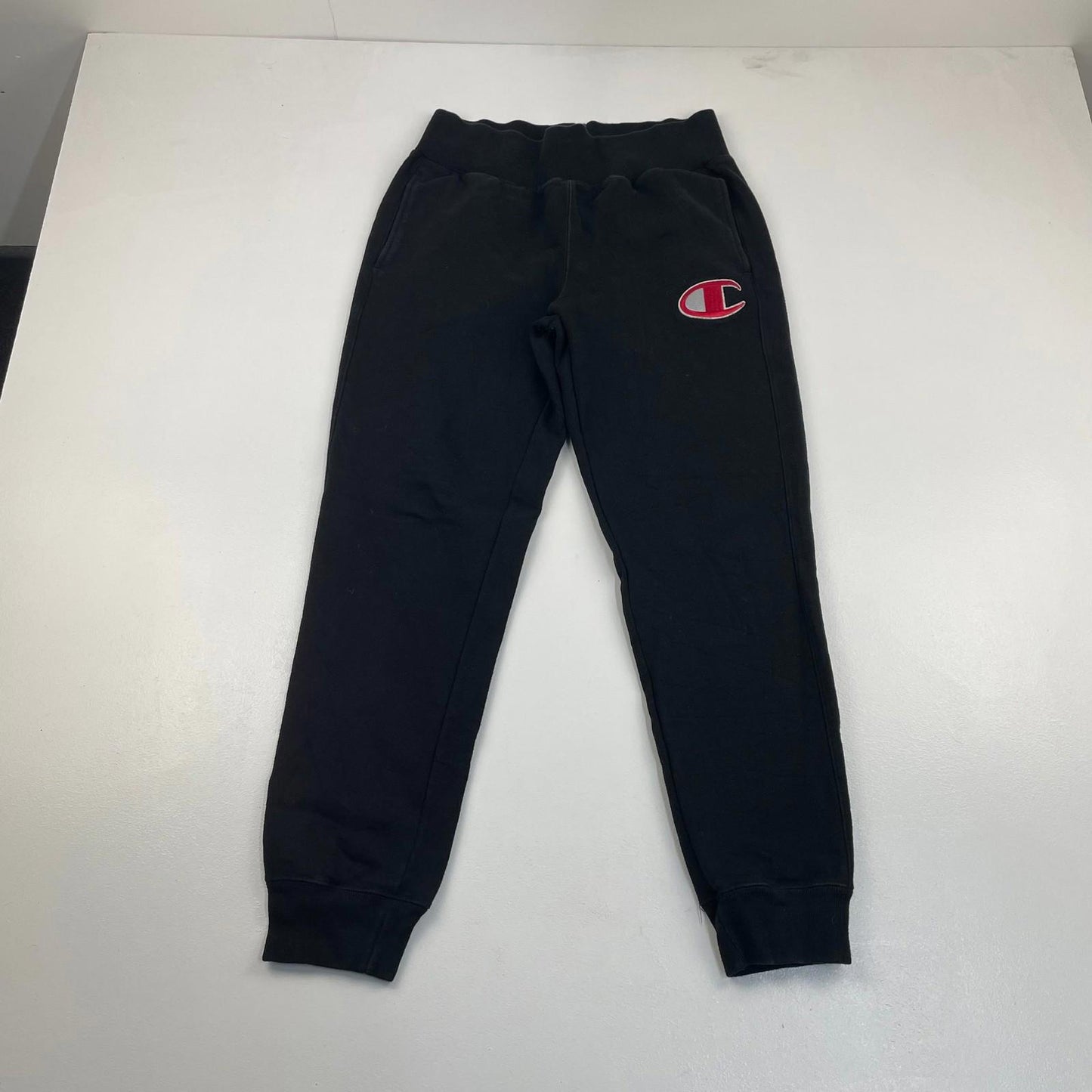 CHAMPION Reverse Weave Joggers Elastic Waist Black Mens Medium