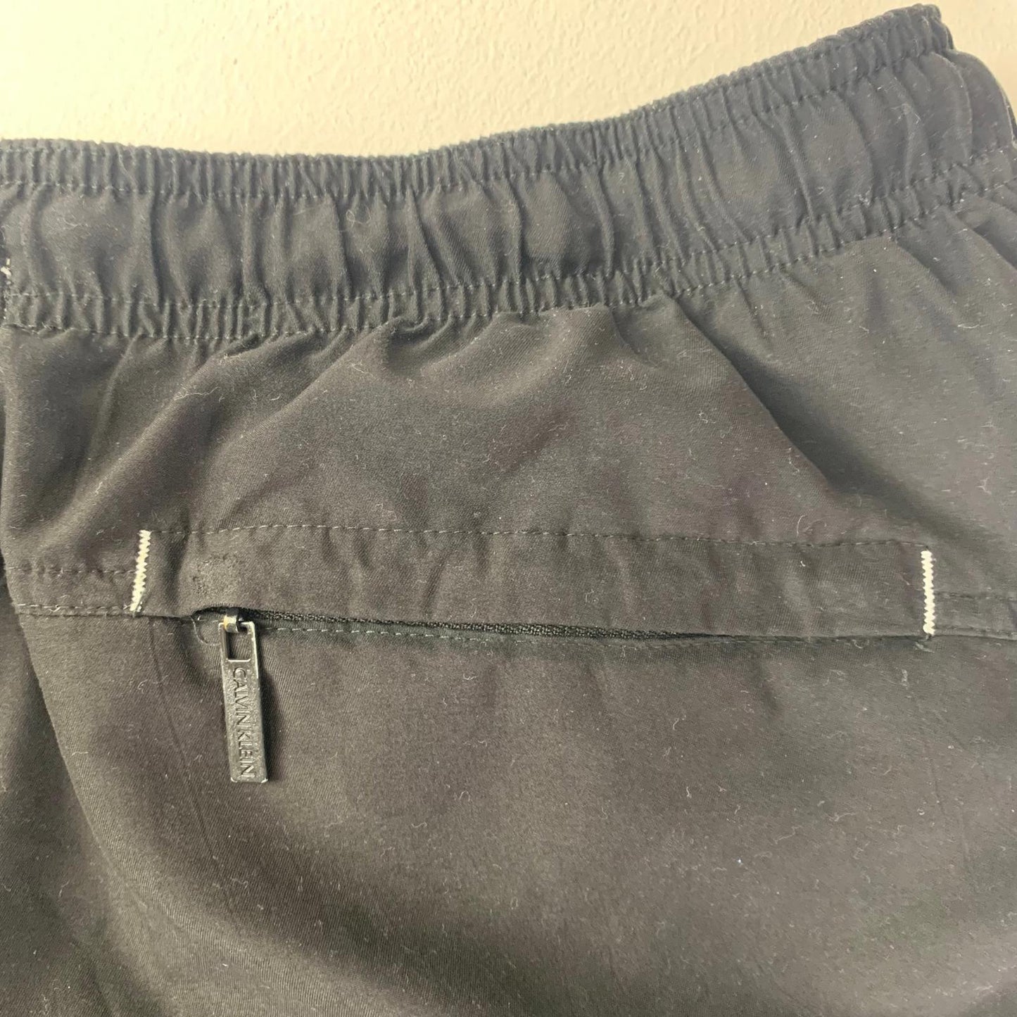 Calvin Klein Swim Shorts Elastic Waist Black Mens Large