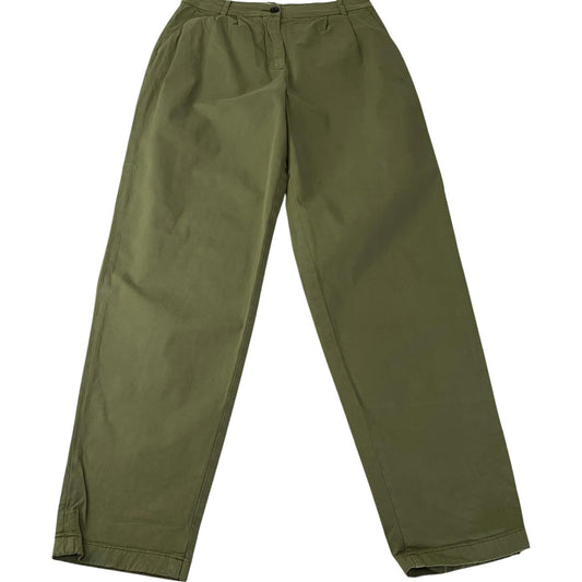 Tommy Hilfiger Trousers Straight Olive Green Women UK 8