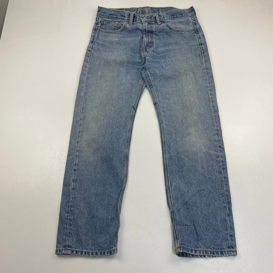 Levi's 505 Jeans Straight Classic Denim Blue Mens W33 L30