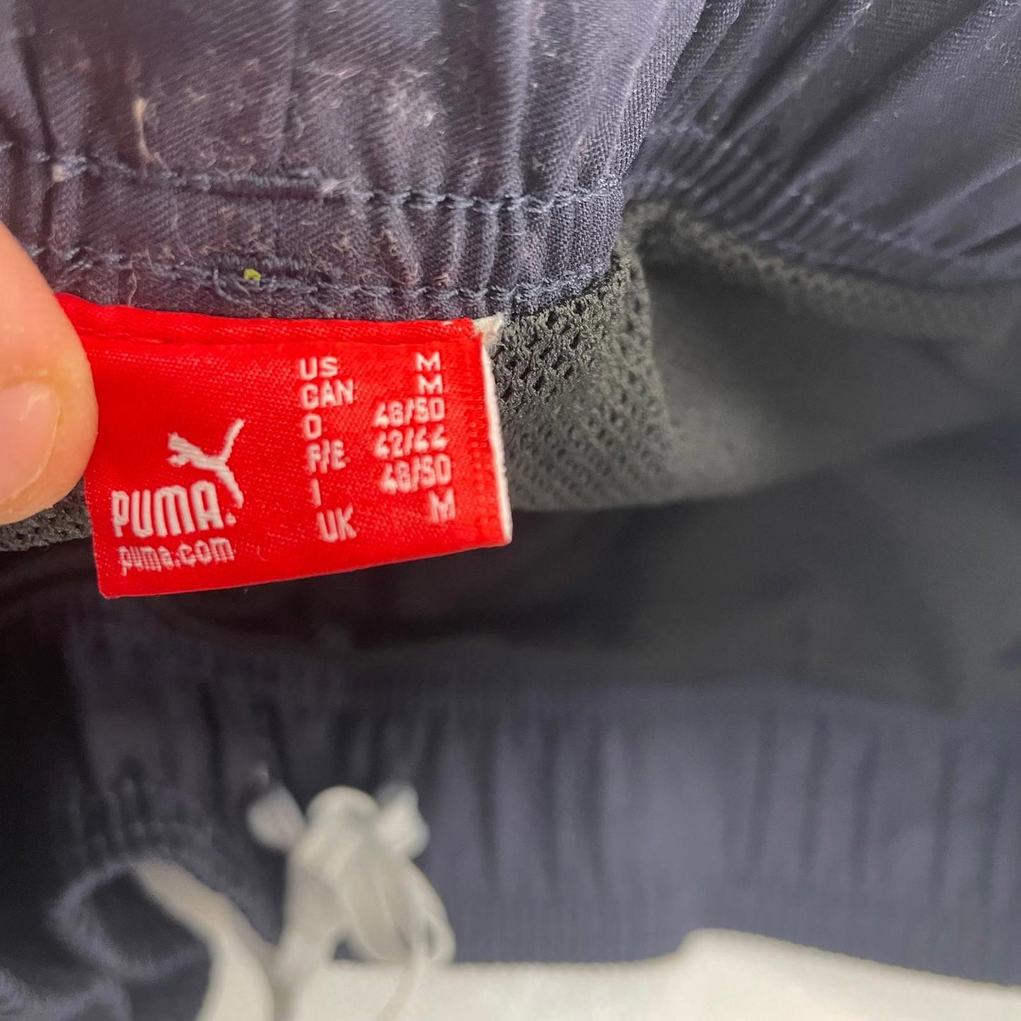 Puma Activewear Shorts Athletic Mesh Drawstring Blue Mens M