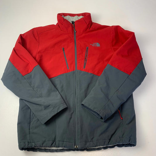 Mens THE NORTH FACE Padded Jacket / Large / Grey & Red