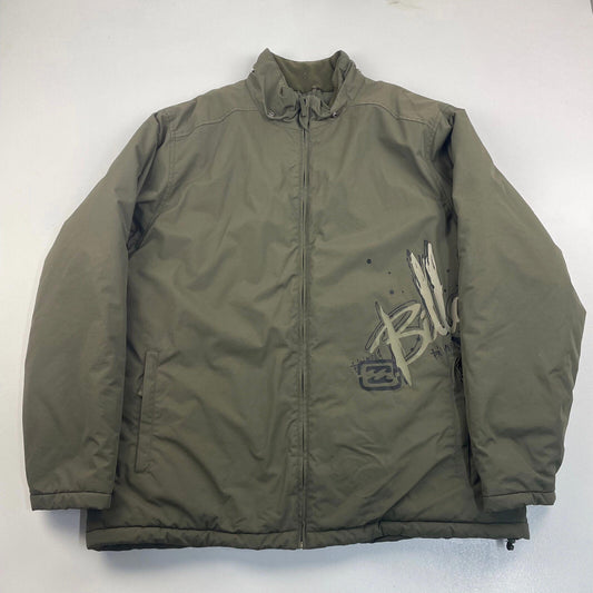 Men’s BILLABONG Padded Green Jacket , Size 2XL