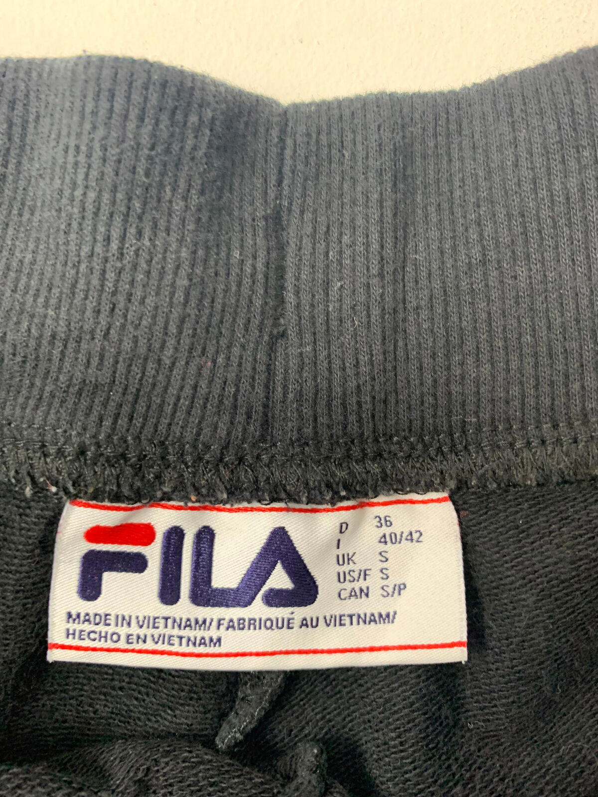 Womens FILA Jogging Bottoms / Black / Small / Sweatpants / Joggers