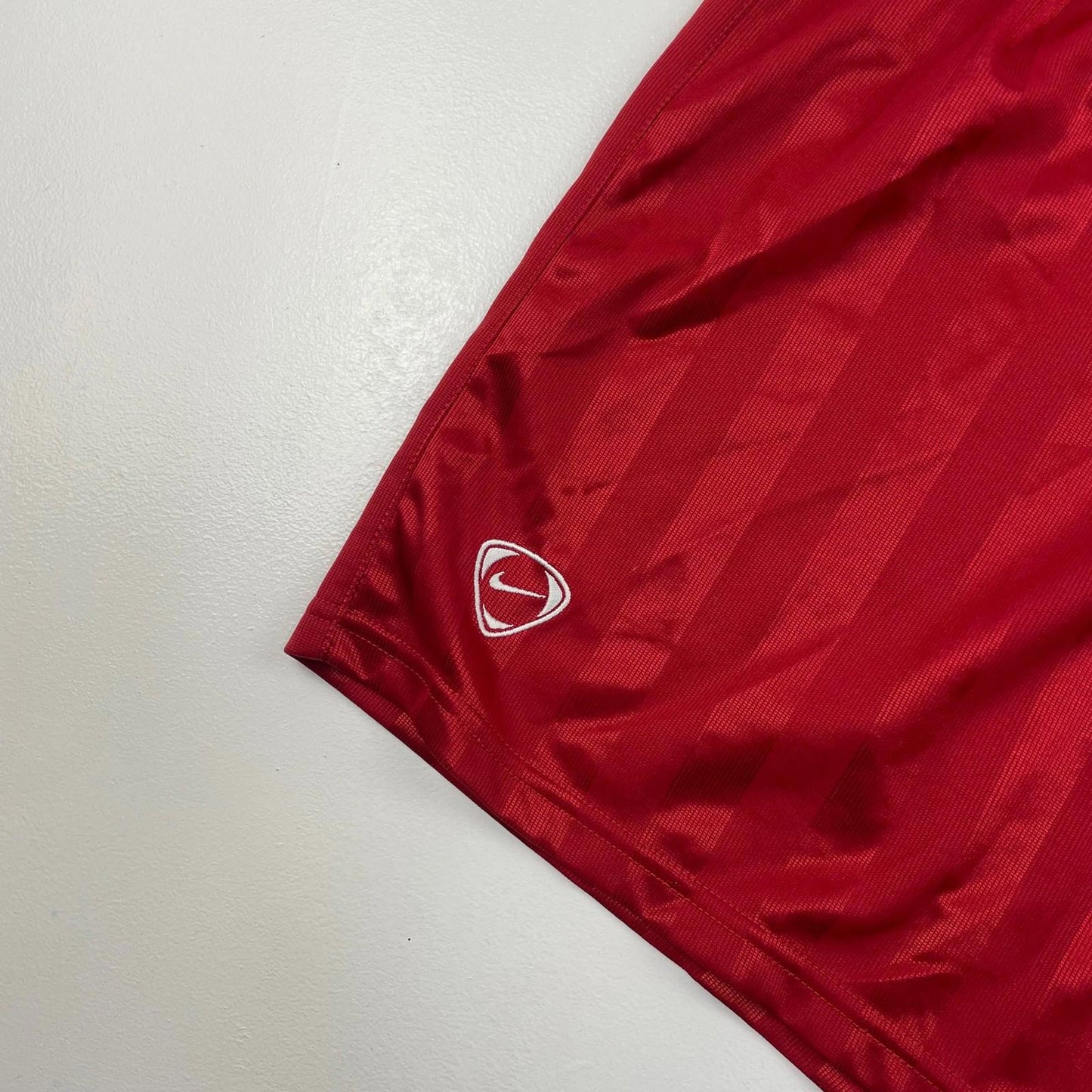 NIKE Activewear Shorts Athletic Red Swoosh Mens Medium