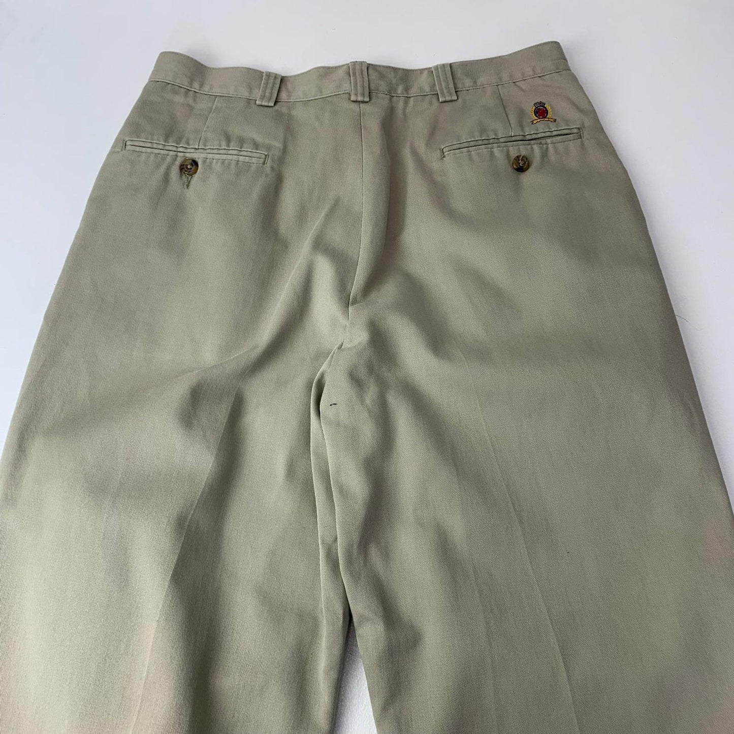 Tommy Hilfiger Trousers Pleated Classic Beige Mens 32