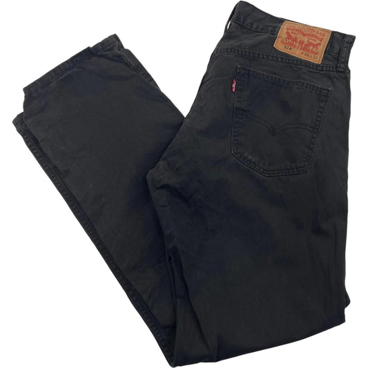 LEVI'S 514 Straight Leg Jeans Black Denim Womens Size 32 x 32