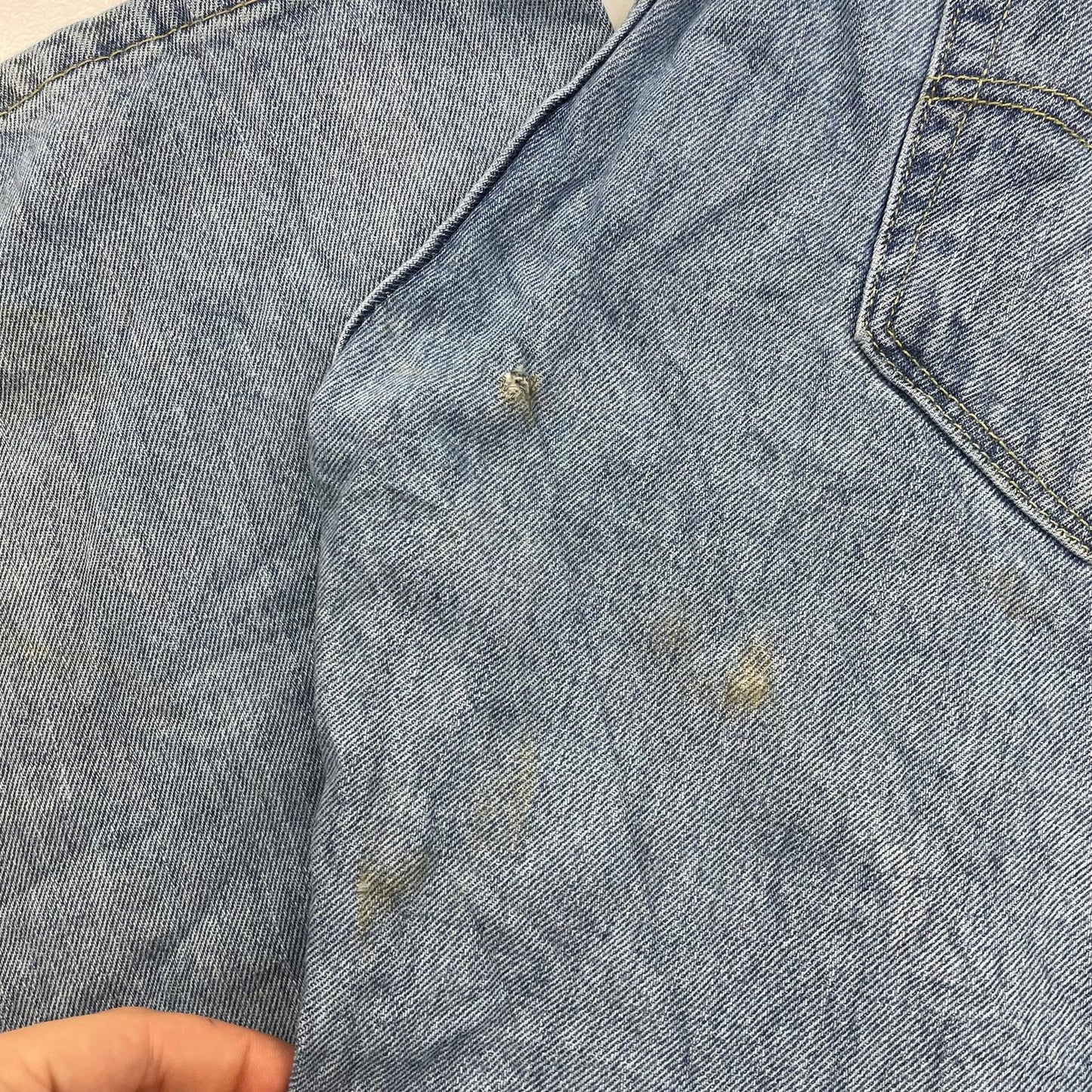 LEVI'S 505 Jeans Straight Leg Stonewash Blue Denim Mens W34 L30