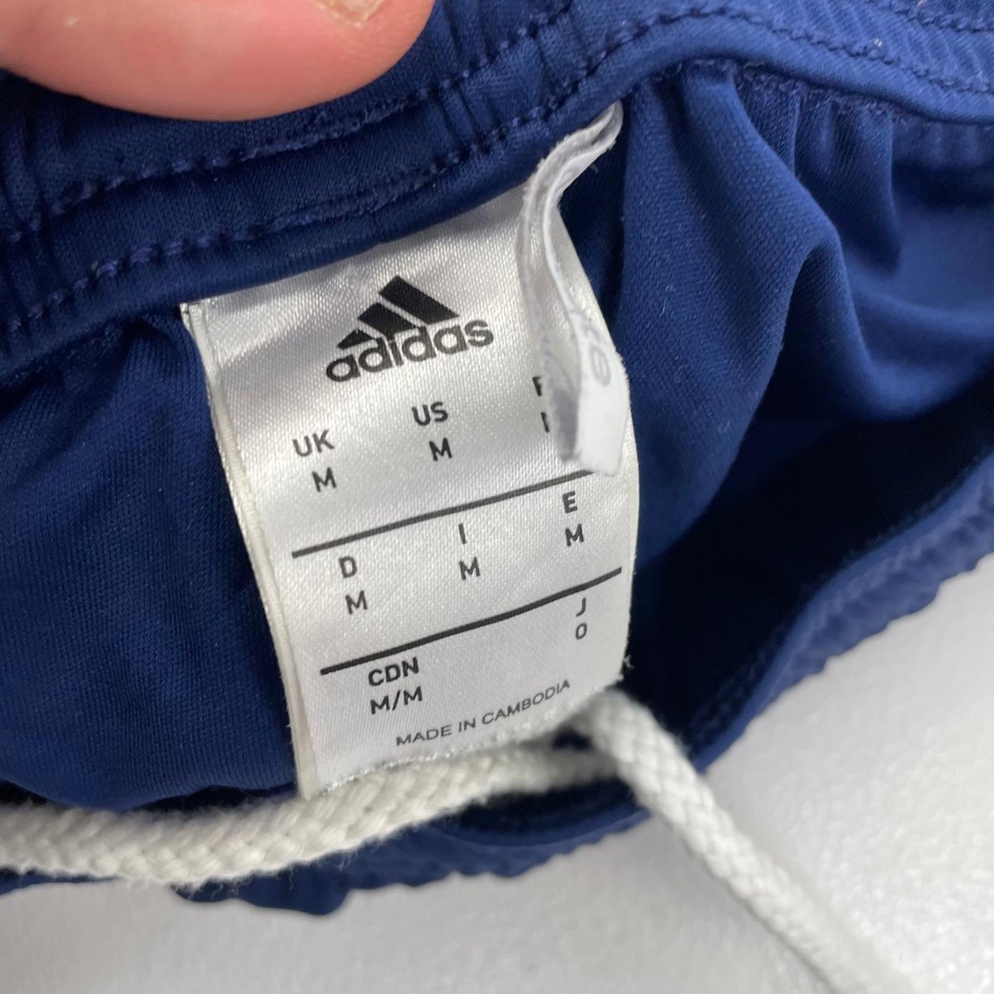 ADIDAS Climalite Activewear Shorts Blue White Mens M