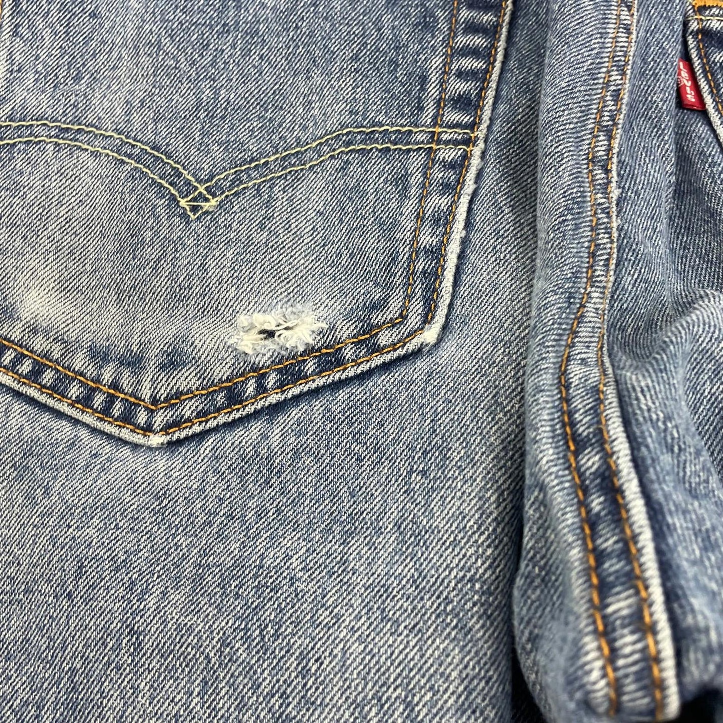 Levi's 505 Jeans Classic Straight Fit Blue Mens W32 L30