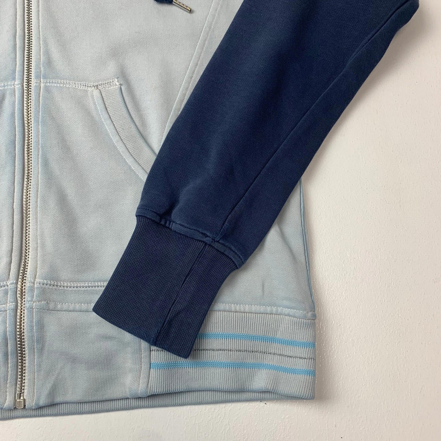 Girls CHAMPION Full Zip Hoodie / Blue / 13-14yrs