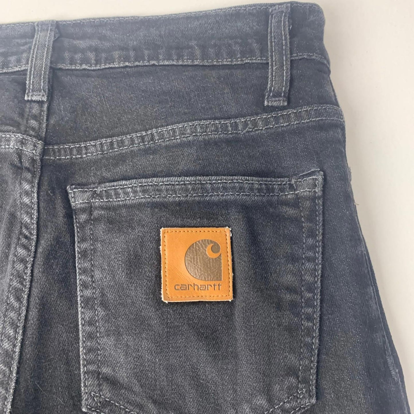Carhartt Sonic Pant Wide-Leg Denim Black Womens 26 x 32