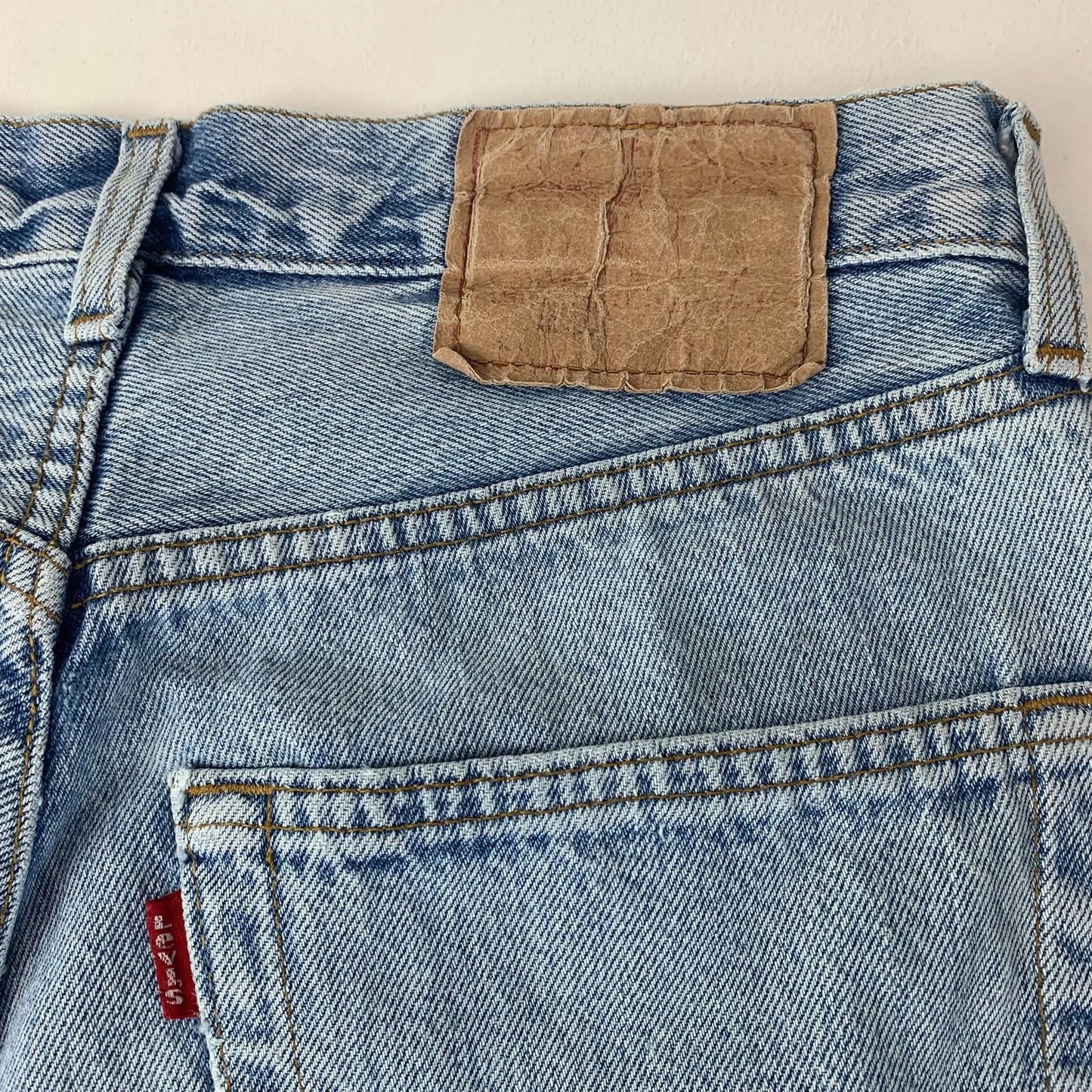 Levi's 550 Vintage Straight Leg Light Blue Jeans Mens 30 X 28