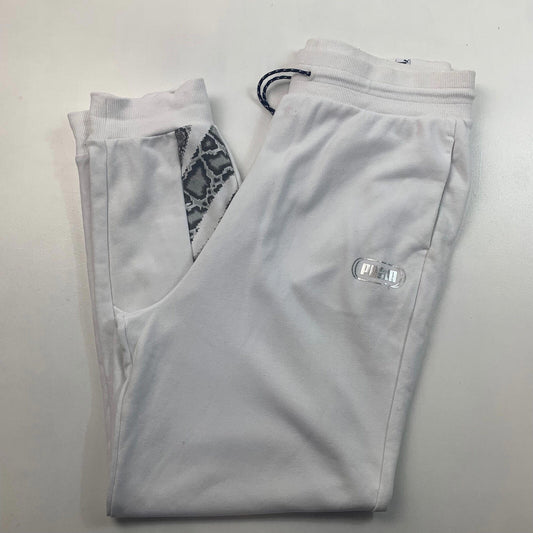 Mens PUMA Joggers / Large / White / Sweatpants / Jogging Bottoms