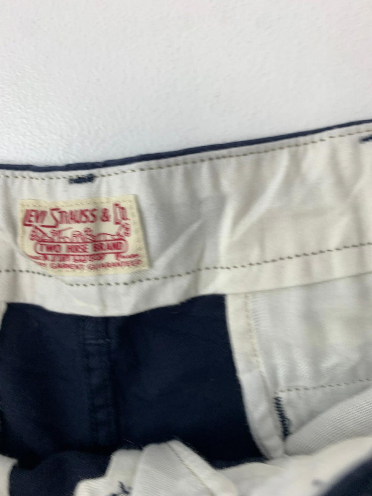 Levi's Two Horse Brand Chino Trousers Straight Leg Navy Mens W29 L32