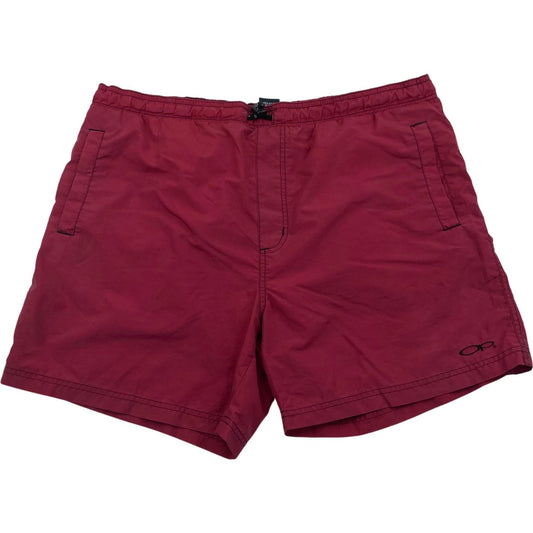 OP Swim Shorts Elastic Waist Casual Red Mens M