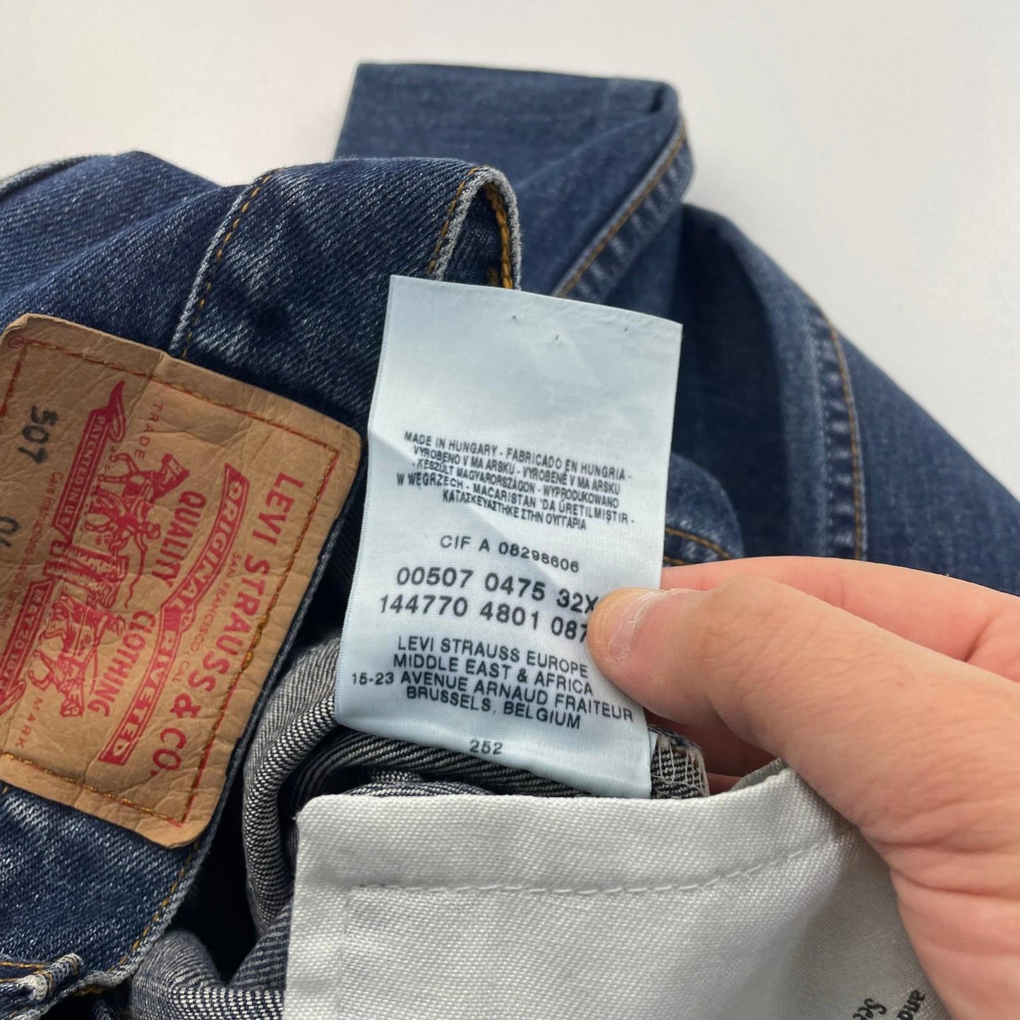 Levi's 507 Bootcut Jeans Mid Blue Vintage Denim Mens W32 L30
