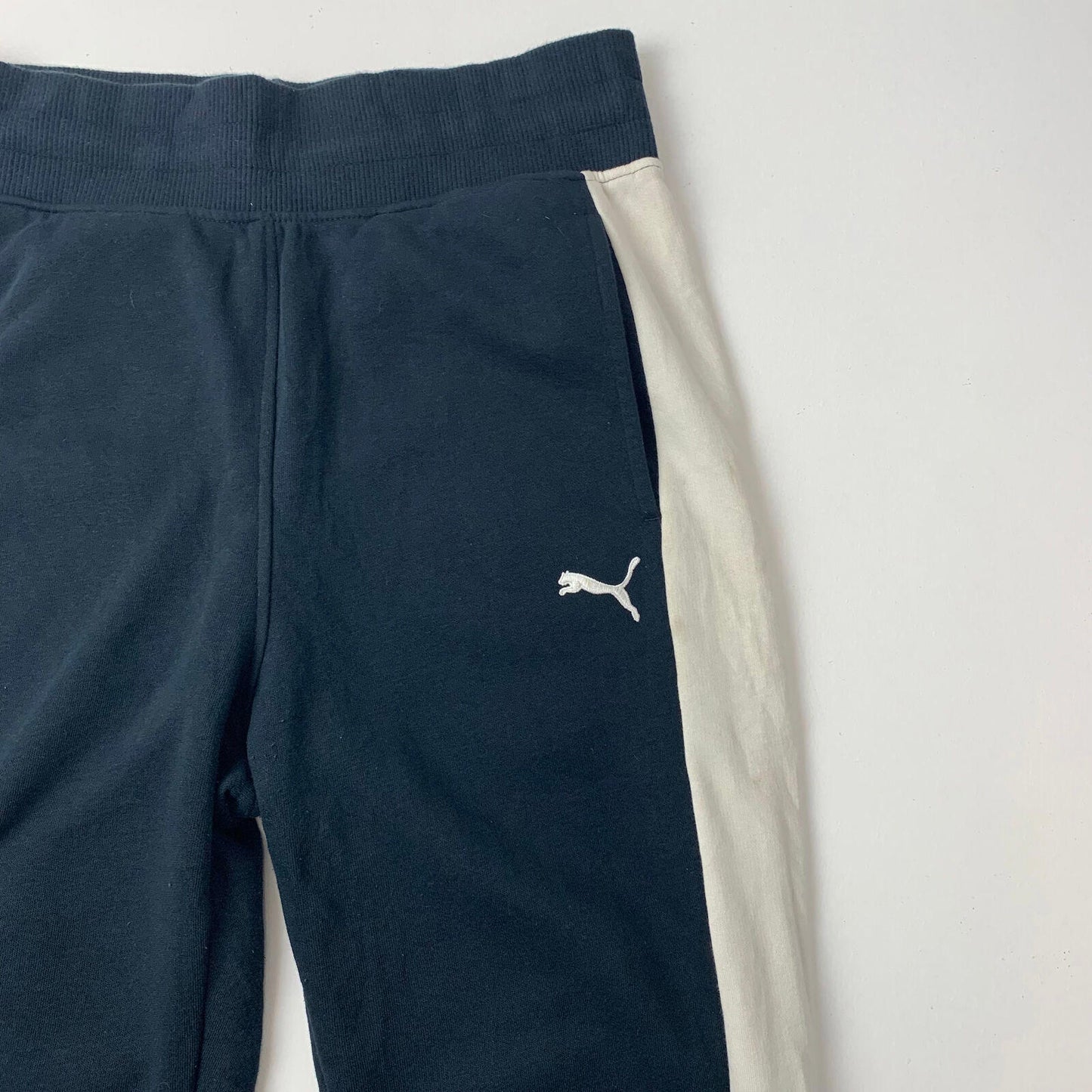 Women’s PUMA Jogging Bottoms /,uk 10 / Small / Blue & White / Joggers