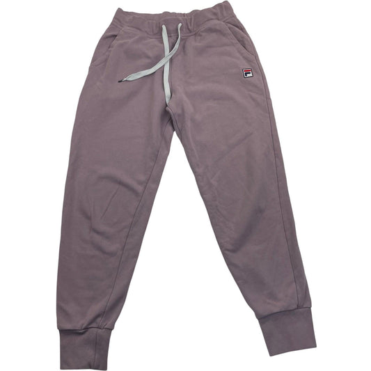 Fila Sweatpants Jogger Style Elastic Waist Logo Womens Purple UK M