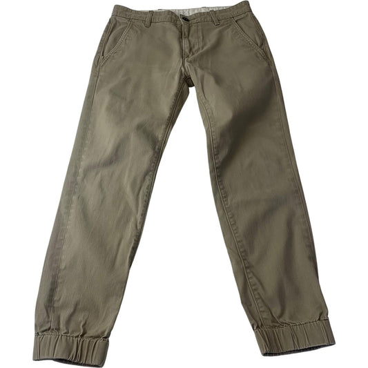 Levi's Chino Style Trousers Casual Elastic Cuffs Khaki Mens W28 L30