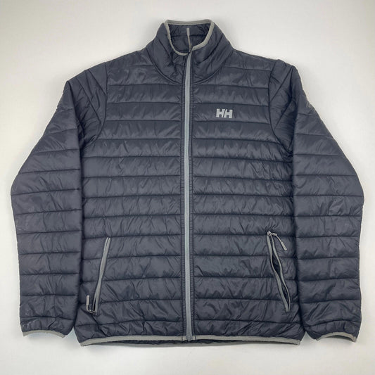HELLY HANSEN Mens Black Puffer Jacket , Featherless , Size M