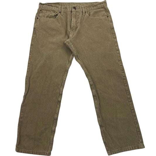 Levi Strauss 502 Trousers Classic Corduroy Vintage Style Beige Womens UK 12