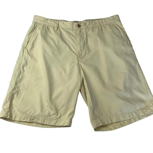 Nautica Classic Fit Chino Shorts Beige Cotton Men's Size 36