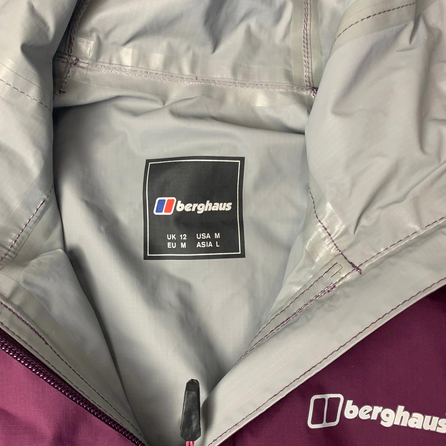 Women’s BERGHAUS HydroShell Windbreaker Jacket / Purple / Uk 12 / Medium