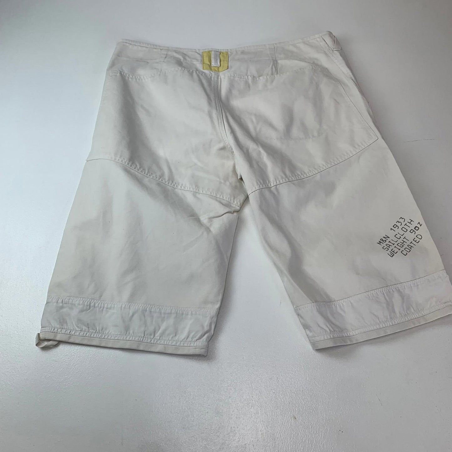 Murphy & Nye Sailmakers Cargo Shorts Sailcloth White Mens W38