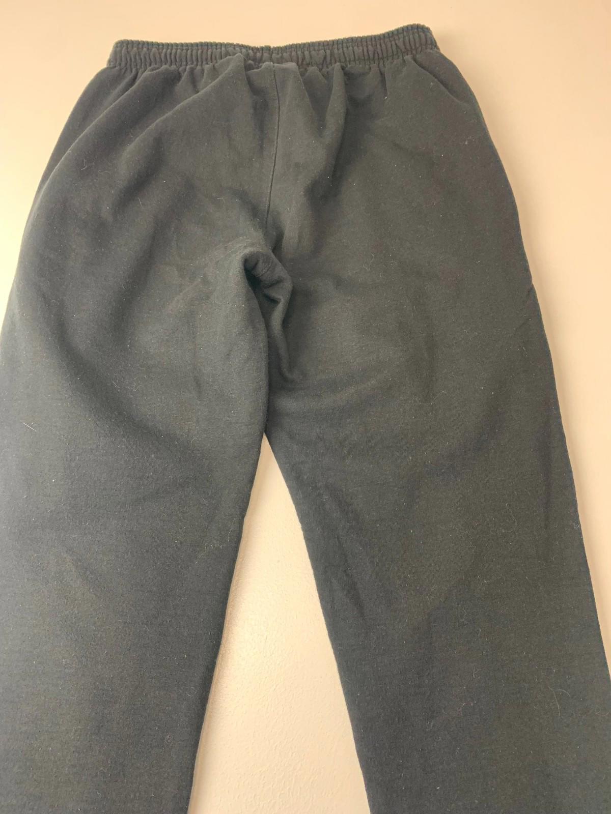 CHAMPION Athletic Sweatpants Jogger Elastic Cuffed Black Mens M