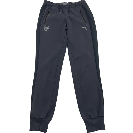 Puma Arsenal Joggers Elastic Waist Grey Logo Size Medium