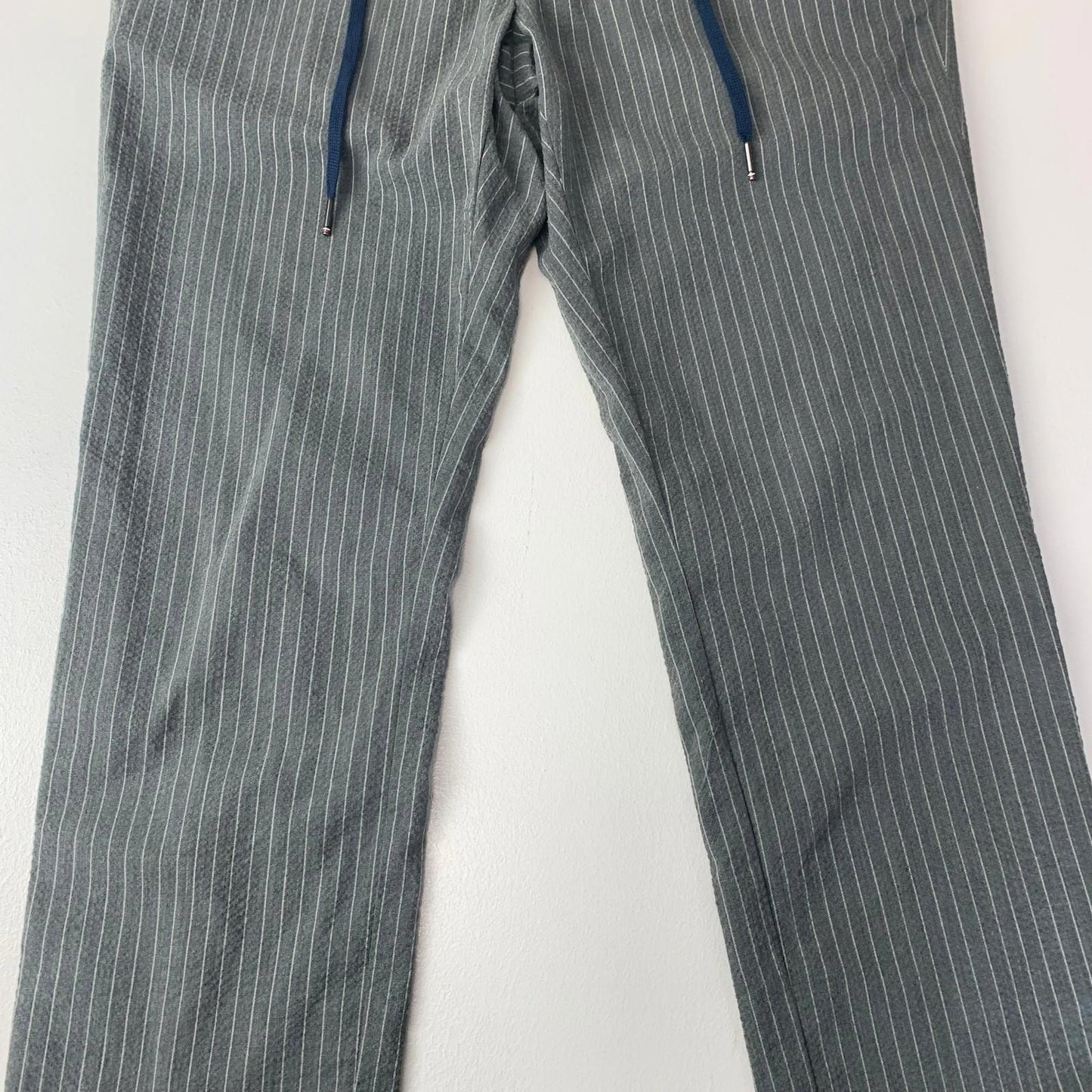 Tommy Hilfiger Pinstripe Trousers Casual Comfort Grey Mens 32/30