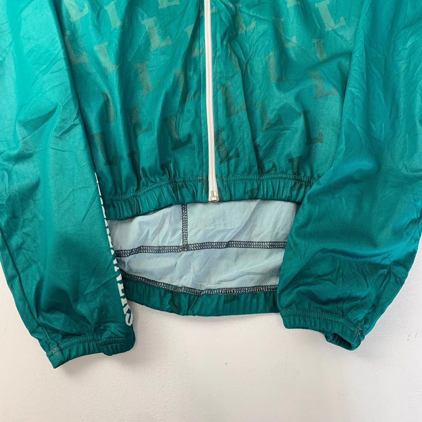 Geest Cycling Jacket Full Zip Sponsor Logos Green Unisex Adults L