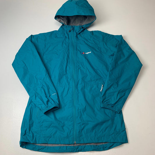 Woman’s BERGHAUS Hydro Shell Jacket / Green / Uk12 / Medium / Hiking / Walking