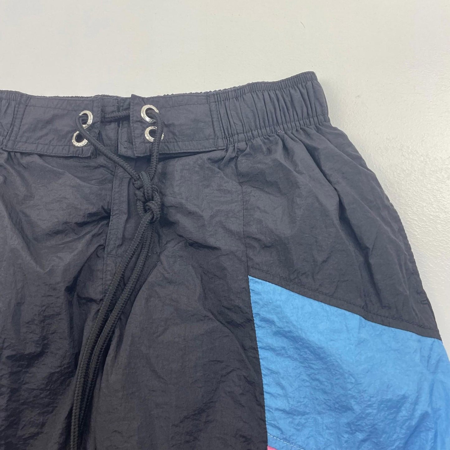 Ellesse Colour Block Swim Shorts Retro Multicoloured Logo Mens UK S