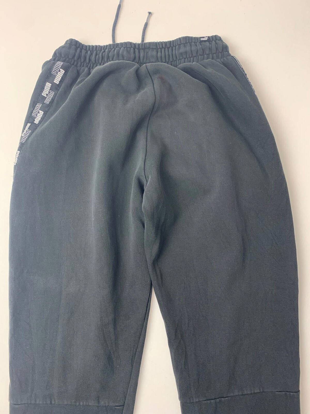 Mens PUMA Thick Jogging Bottoms / Black / Small / Joggers / Sweatpants