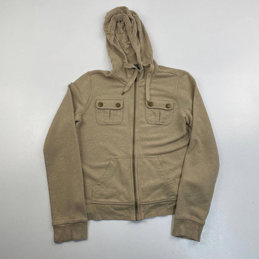 Women’s Ralph Lauren Petite Beige Full Zip Hoodie , Size M