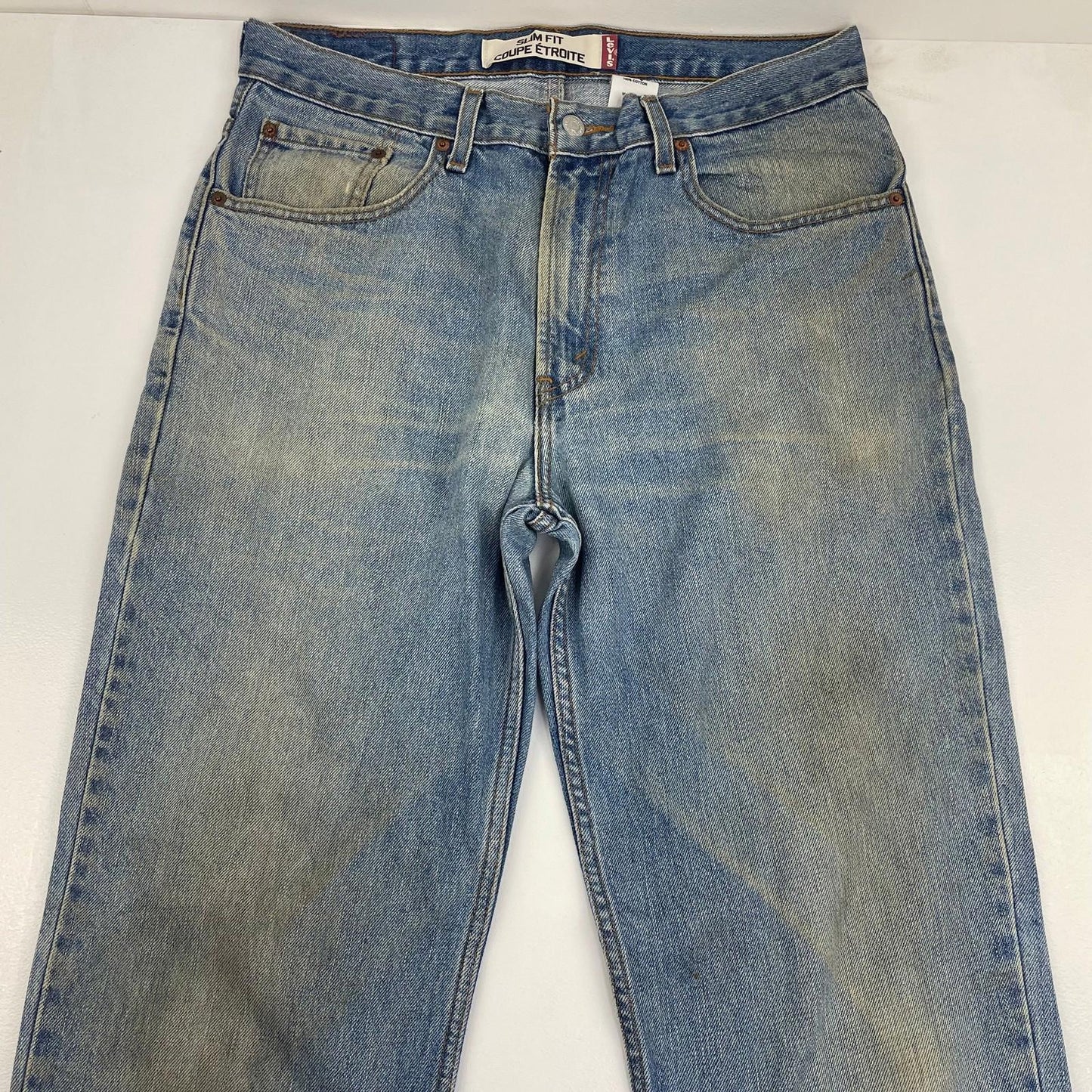 Levi's 516 Jeans Straight Leg Vintage Wash Blue Denim Mens W34 L34