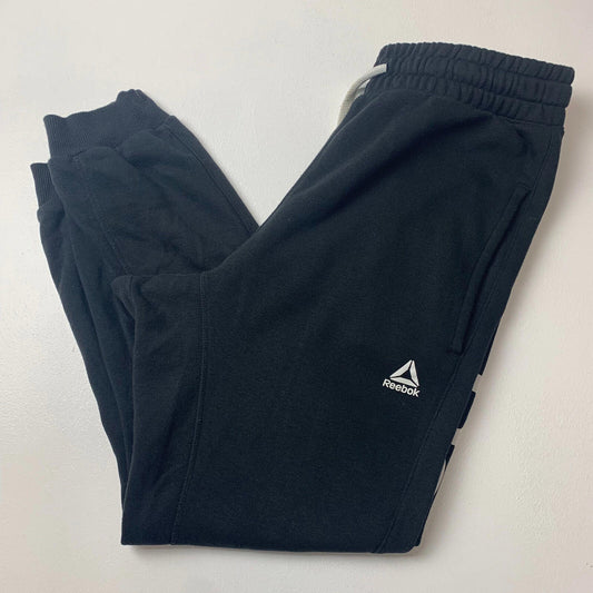Mens REEBOK Joggers / Black / Small Short / Spellout / Sweatpants
