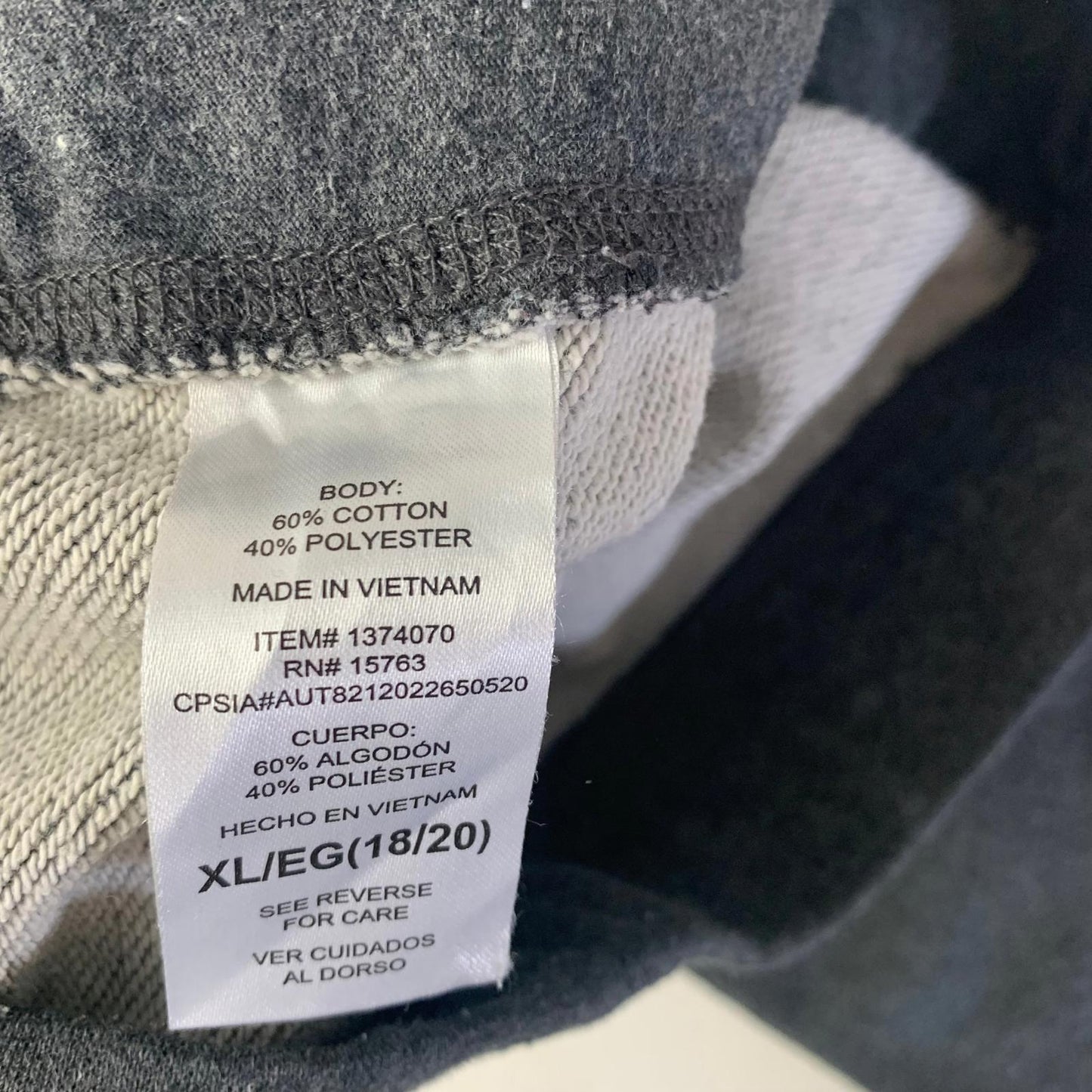 Champion Jogger Sweatpants Elastic Waist Grey Boys XL