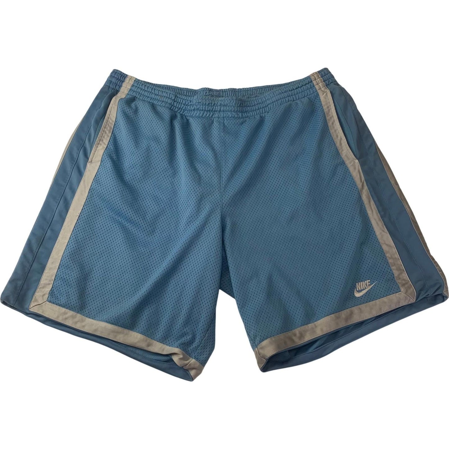 Nike Basketball Shorts Mesh Blue Sport Casual Mens XXL