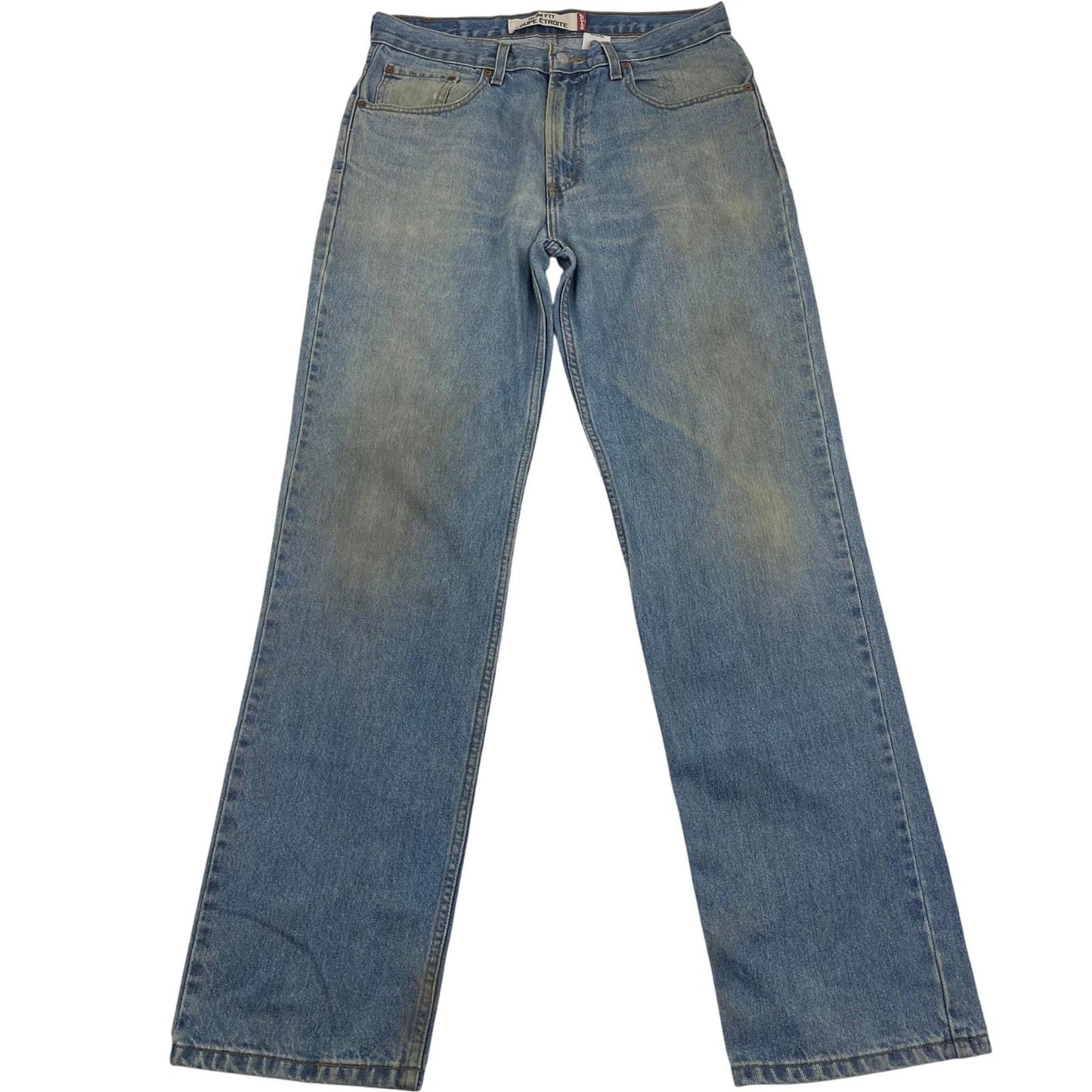 Levi's 516 Jeans Straight Leg Vintage Wash Blue Denim Mens W34 L34