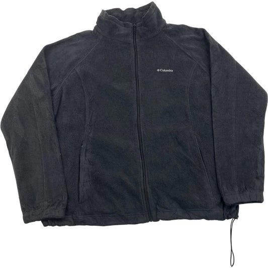 COLUMBIA Fleece Jacket Full Zip Grey Outdoor Casual Mens 2XL