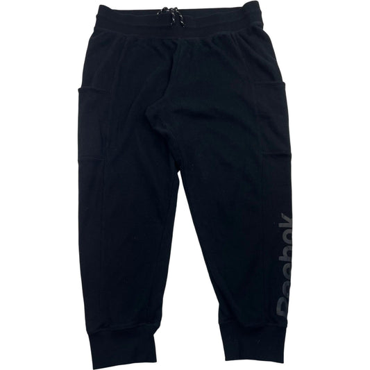 Reebok Jogger Sweatpants Drawstring Black Women's XL