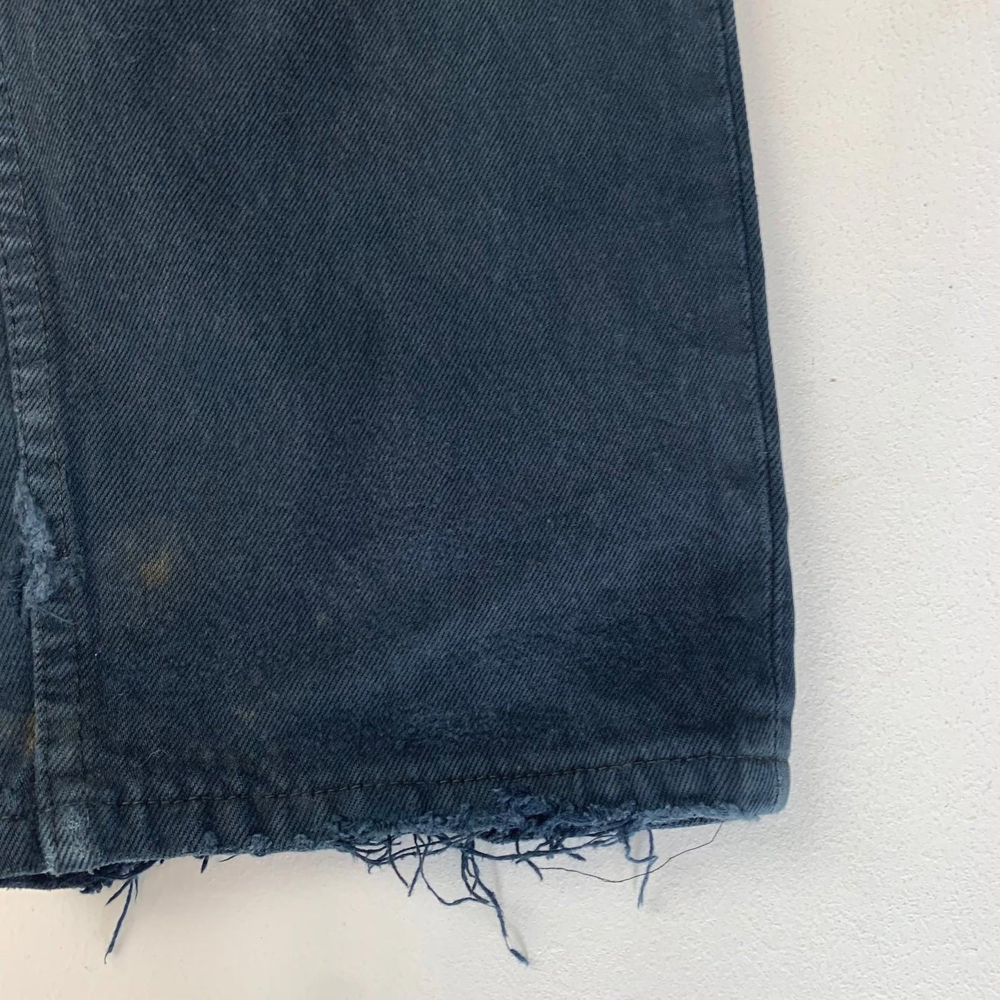 LEVI'S Straight Leg Jeans Vintage Distressed Denim Blue Mens W33 L32