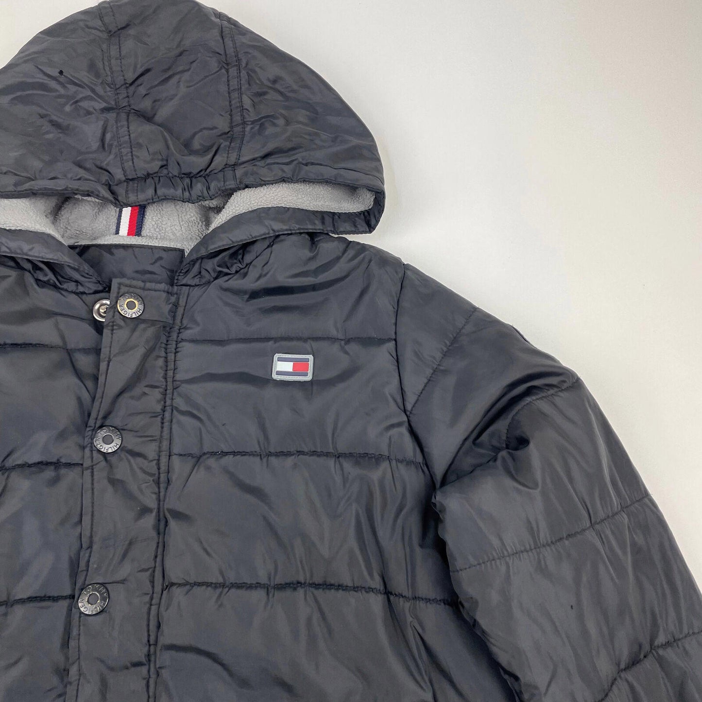 Youth TOMMY HILFIGER Black Puffer Jacket , Size Youth L 14-16