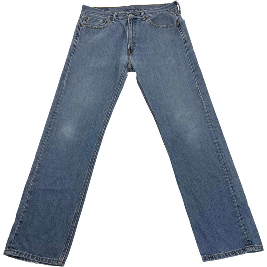 LEVI'S 505 Straight Regular Fit Denim Blue Jeans Mens W33 L32