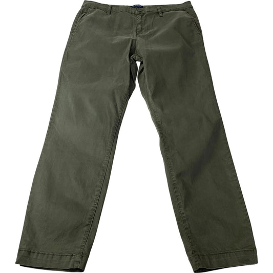 Nautica Jeans Company Tencel Ankle Trousers Green Womens UK 14